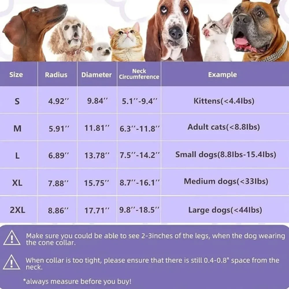 Dog Cat Soft Cone Collar NEW